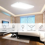 Ultra Thin Square LED Panel Light 72W LED Surface Ceiling Downlight Lamp For Bathroom Kitchen Living Lamp Day/Warm White Dimmable