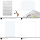 Ultra Thin Square LED Panel Light 72W LED Surface Ceiling Downlight Lamp For Bathroom Kitchen Living Lamp Day/Warm White Dimmable