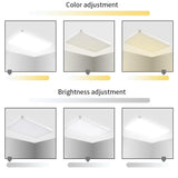 Ultra Thin Square LED Panel Light 72W LED Surface Ceiling Downlight Lamp For Bathroom Kitchen Living Lamp Day/Warm White Dimmable