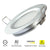Tokili LED Ceiling Downlight 6-Pack for RV Boat Super Slim Puck Light Panel DC12V 3W Full Aluminum Finish Silver/White/Nickel