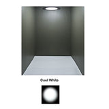 Tokili LED Ceiling Downlight 6-Pack for RV Boat Super Slim Puck Light Panel DC12V 3W Full Aluminum Finish Silver/White/Nickel