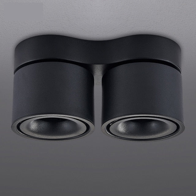 Dimmable Super Bright Rotating LED Downlights 20W 24W 30W 36W COB LED Ceiling Spot Lights AC110-220V LED Wall Lamp Indoor Lighting