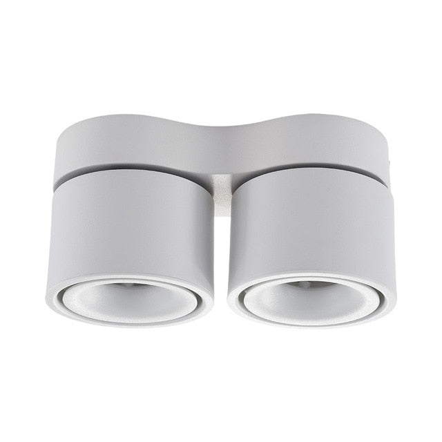 Dimmable Super Bright Rotating LED Downlights 20W 24W 30W 36W COB LED Ceiling Spot Lights AC110-220V LED Wall Lamp Indoor Lighting