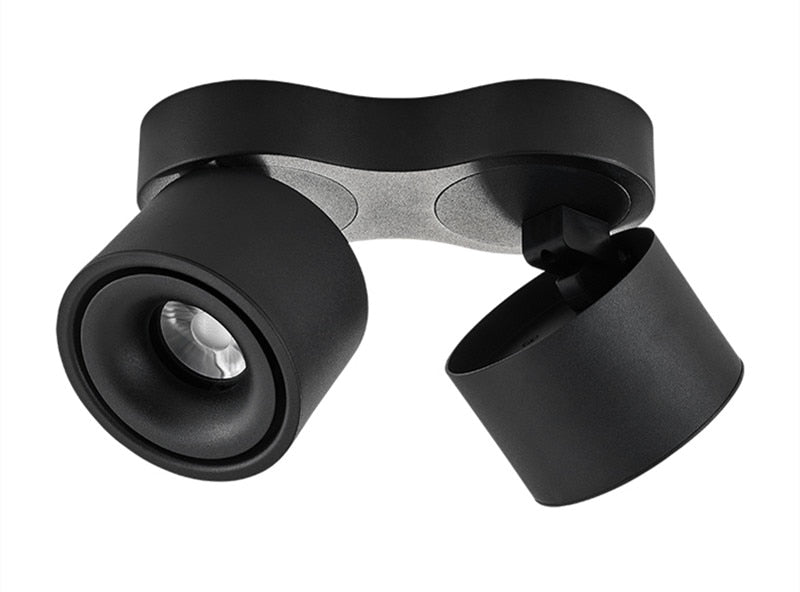 Dimmable Super Bright Rotating LED Downlights 20W 24W 30W 36W COB LED Ceiling Spot Lights AC110-220V LED Wall Lamp Indoor Lighting