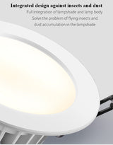 LED Downlight 3W 5W 7W Recessed Round LED Spot Lighting Bedroom Kitchen Indoor LED Down Light Lamp