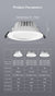  LED Downlight 3W 5W 7W Recessed Round LED Spot Lighting Bedroom Kitchen Indoor LED Down Light Lamp