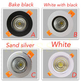 Downlight  LED Dimmable  Lamp 3w 5w 7W 12w 15w 20w  30w 40w Cob Led Spot 220V/110V Ceiling Recessed round panel light