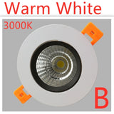 Downlight  LED Dimmable  Lamp 3w 5w 7W 12w 15w 20w  30w 40w Cob Led Spot 220V/110V Ceiling Recessed round panel light