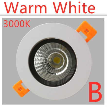 Downlight  LED Dimmable  Lamp 3w 5w 7W 12w 15w 20w  30w 40w Cob Led Spot 220V/110V Ceiling Recessed round panel light