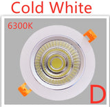 Downlight  LED Dimmable  Lamp 3w 5w 7W 12w 15w 20w  30w 40w Cob Led Spot 220V/110V Ceiling Recessed round panel light