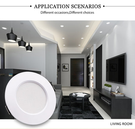 LED Downlight 5W 7W 9W 12W 15W Recessed Round LED Ceiling Lamp AC 220V 230V 240V Warm White Cold White Indoor Lighting