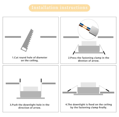 LED Downlight 5W 7W 9W 12W 15W Recessed Round LED Ceiling Lamp AC 220V 230V 240V Warm White Cold White Indoor Lighting