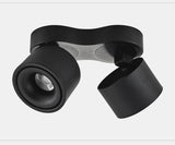 Dimmable Folding Rotating 360° LED Downlights 14W 20W 30W COB LED Ceiling Spot Lights AC85~265V LED Wall Lamps Indoor Lighting