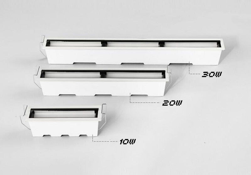 Recessed Square  COB Dimmable LED Downlights 10W 20W 30W LED Ceiling Spot Lights AC85V~265V LED Strip Lights Indoor Lighting