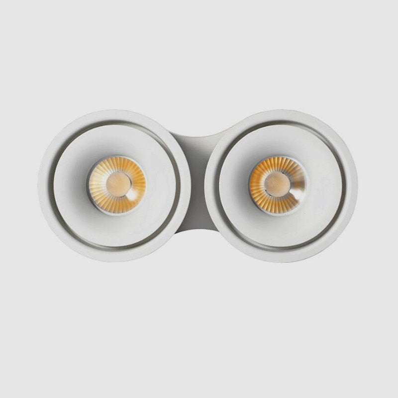 Dimmable Rotating Surface Mounted LED Downlights 20W 24W 30W 36W COB LED Ceiling Lamp Spot Lights AC85~265V LED Indoor Lighting