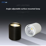 Dimmable LED downlight COB spotlight AC85-265V 5W 7W 12W 20W 25W adjustable angle aluminum surface mounted light indoor lighting