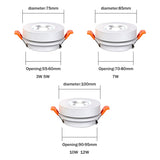 Angle Adjustable LED Ceiling Recessed Downlight 360 Degree Rotatable 3W 5W 7W 10W Ceiling Spot Light 3000K/4000K/6000K 220V