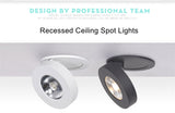 Angle Adjustable LED Ceiling Recessed Downlight 360 Degree Rotatable 3W 5W 7W 10W Ceiling Spot Light 3000K/4000K/6000K 220V