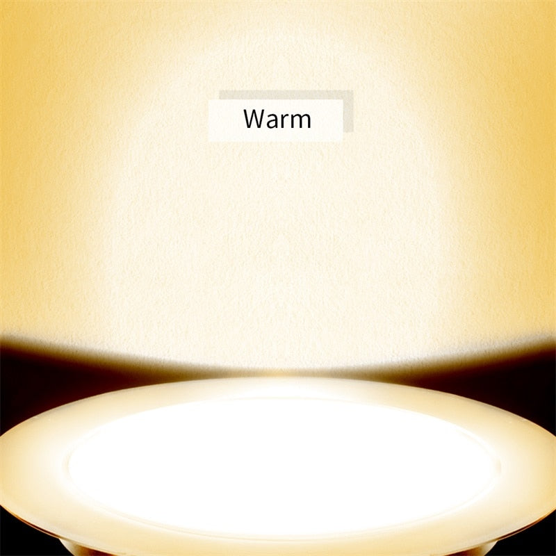 JUNEJOUR 10 PCS 3/5/7W 220-240V Dimmable LED Ceiling Downlight Recessed Cabinet Wall Spot Light Down Lamp Spot Light