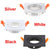 10PCS Black White Silver Round Recessed LED Ceiling Light Adjustable Frame MR16 GU10 Bulb Fixture Downlight Holder Cutout 65mm - LED Lights For Sale : Affordable LED Solutions : Wholesale Prices