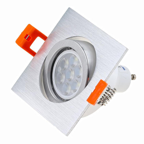 10PCS Black White Silver Round Recessed LED Ceiling Light Adjustable Frame MR16 GU10 Bulb Fixture Downlight Holder Cutout 65mm - LED Lights For Sale : Affordable LED Solutions : Wholesale Prices