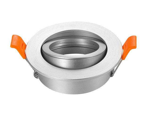 10PCS Black White Silver Round Recessed LED Ceiling Light Adjustable Frame MR16 GU10 Bulb Fixture Downlight Holder Cutout 65mm - LED Lights For Sale : Affordable LED Solutions : Wholesale Prices