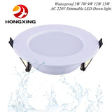 LED downlight 4pcs 7W/9W/12W/15W/18W/24W Dimmable Driveless Recessed LED Ceiling Downlight Spot light For Home Lighting Decoration Warm White