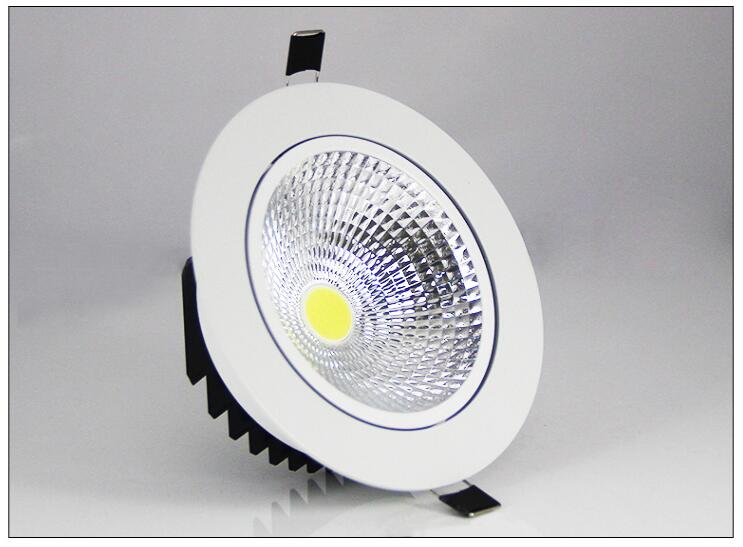 10PCS Super Bright Recessed LED Dimmable Downlight COB 3W 5W 7W 12W LED Spot light LED decoration Ceiling Lamp AC/DC 12V