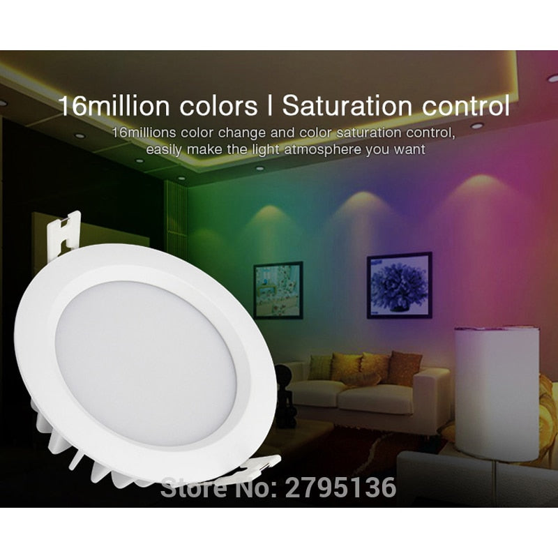 LED 6W RGB+CCT Waterproof led downlights IP54 110V 220v Moistureproof smart Led light recessed led ceiling for living room bathroom