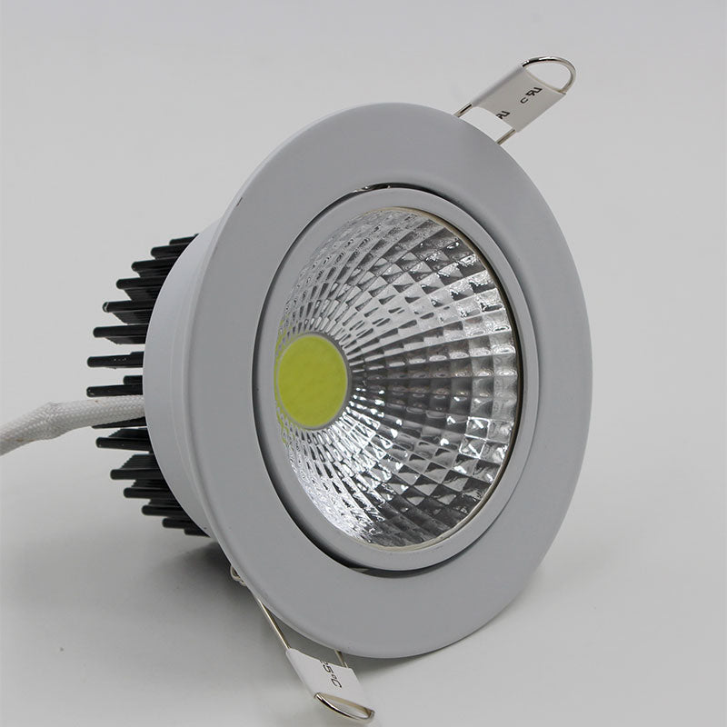 Recessed LED Ceiling Downlight 5W 7W 10W 15W 20W 25W Dimmable COB Down Light Lamp AC85V-265V White/Warm LED Spot light