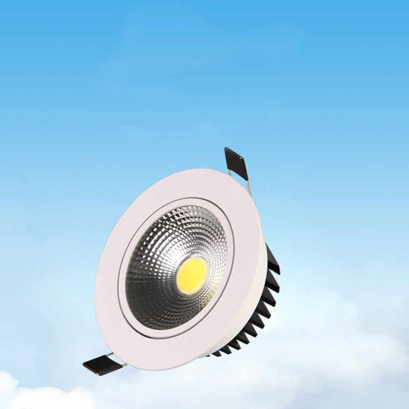 Recessed LED Ceiling Downlight 5W 7W 10W 15W 20W 25W Dimmable COB Down Light Lamp AC85V-265V White/Warm LED Spot light
