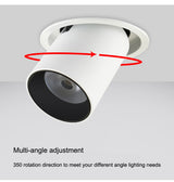  LED Downlight Dimmable 7W 12W Modern Recessed Ceiling Spotlight Artwork Adjustable Loft Décor's Lamps Led Spot Lights