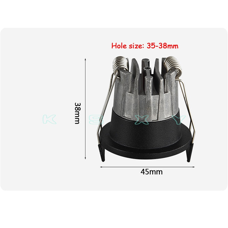 LED mini 10 pcs Downlight Under Cabinet Spot Light 3W for Ceiling Recessed Lamp AC85-265V Dimmable Down lights with driver