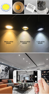 LED mini 10 pcs Downlight Under Cabinet Spot Light 3W for Ceiling Recessed Lamp AC85-265V Dimmable Down lights with driver