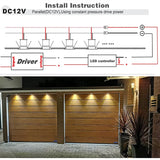 LED 12V Downlight Dimmable Spotlight IP65 Foco Led Stair Light 1W Cabinet Showcase Ceiling light with Remote Controller IP67 Driver