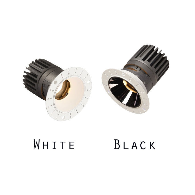 No Flickering Anti Glare LED Recessed Downlight  7W 12W LED Ceiling Spot Light For Hotel Corridor Bedroom Living Room