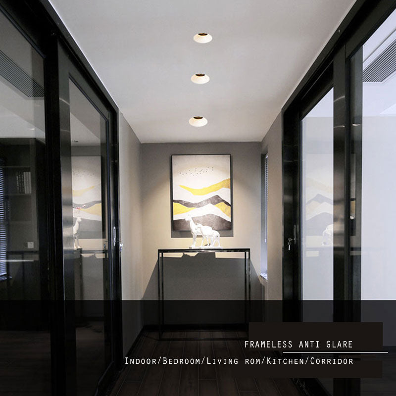 No Flickering Anti Glare LED Recessed Downlight  7W 12W LED Ceiling Spot Light For Hotel Corridor Bedroom Living Room