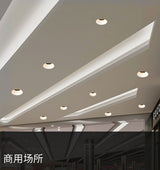 No Flickering Anti Glare LED Recessed Downlight  7W 12W LED Ceiling Spot Light For Hotel Corridor Bedroom Living Room