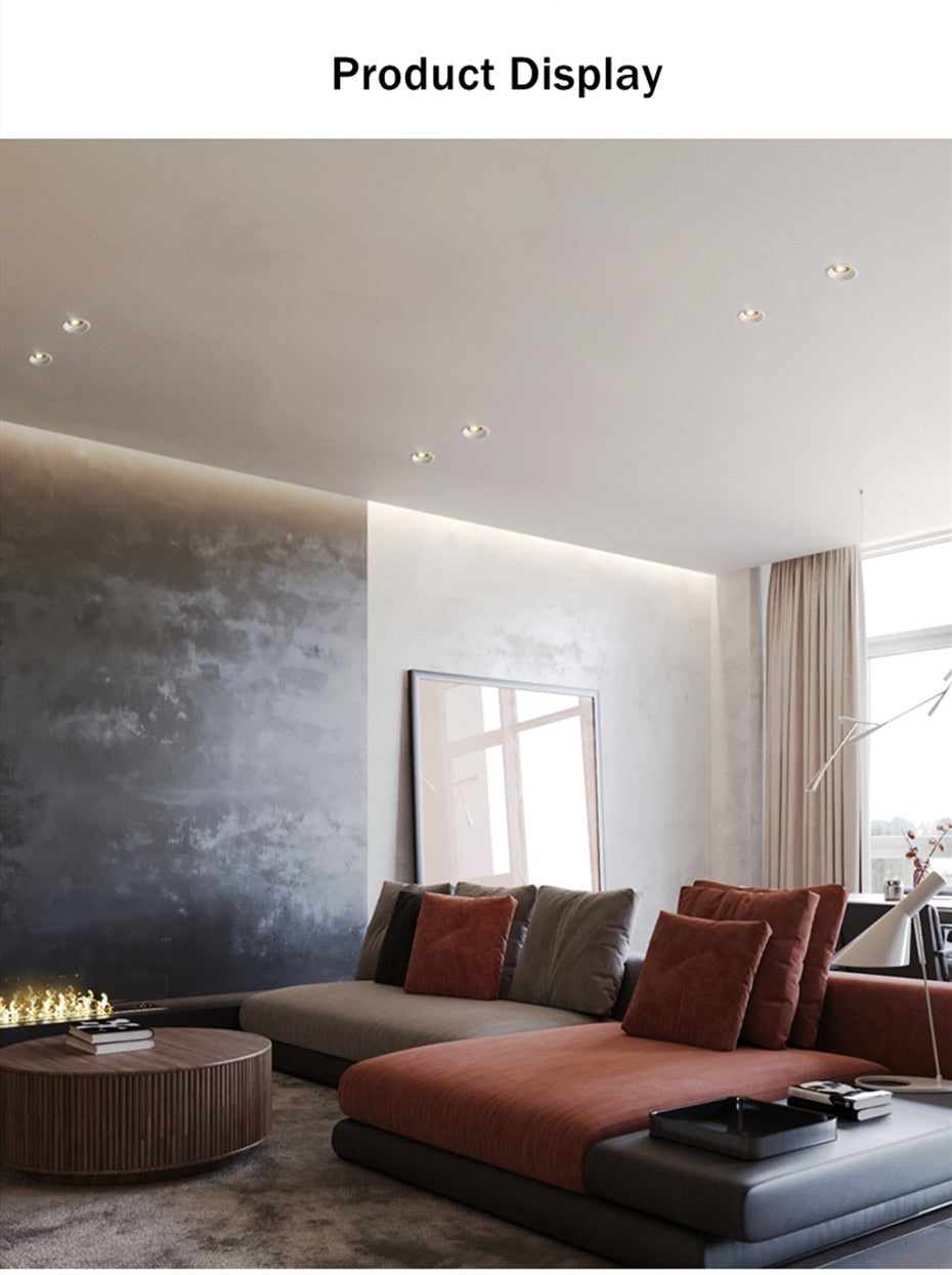 Led Downlight Anti-glare Led Recessed Ceiling Downlight Aluminum Honeycomb Indoor Spot Led Lamp Living Room Bedroom Ceiling Lamp