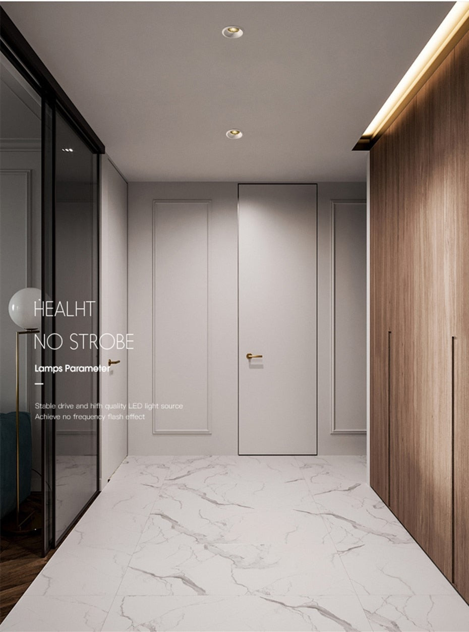 Led Downlight Anti-glare Led Recessed Ceiling Downlight Aluminum Honeycomb Indoor Spot Led Lamp Living Room Bedroom Ceiling Lamp