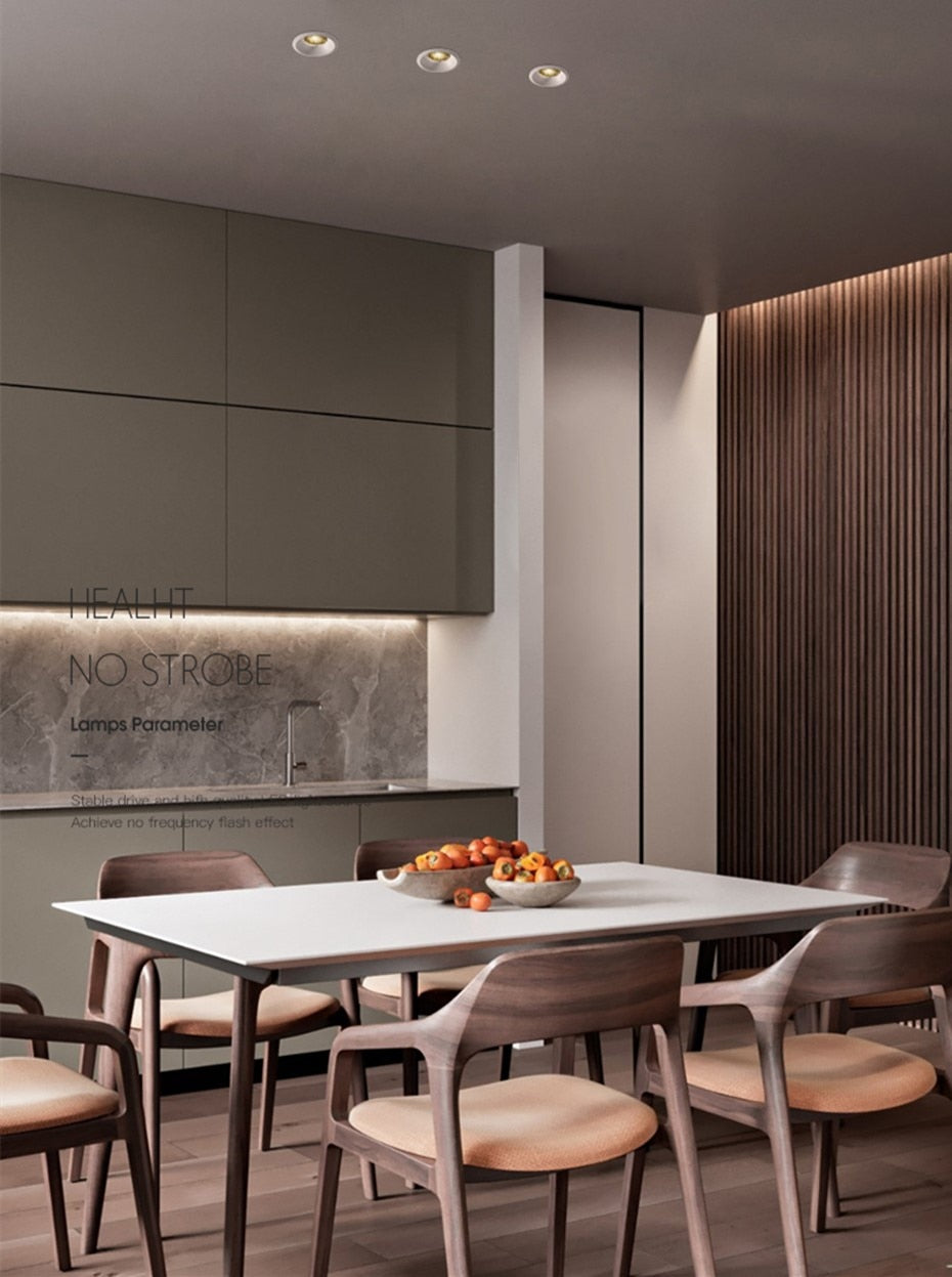 Led Downlight Anti-glare Led Recessed Ceiling Downlight Aluminum Honeycomb Indoor Spot Led Lamp Living Room Bedroom Ceiling Lamp