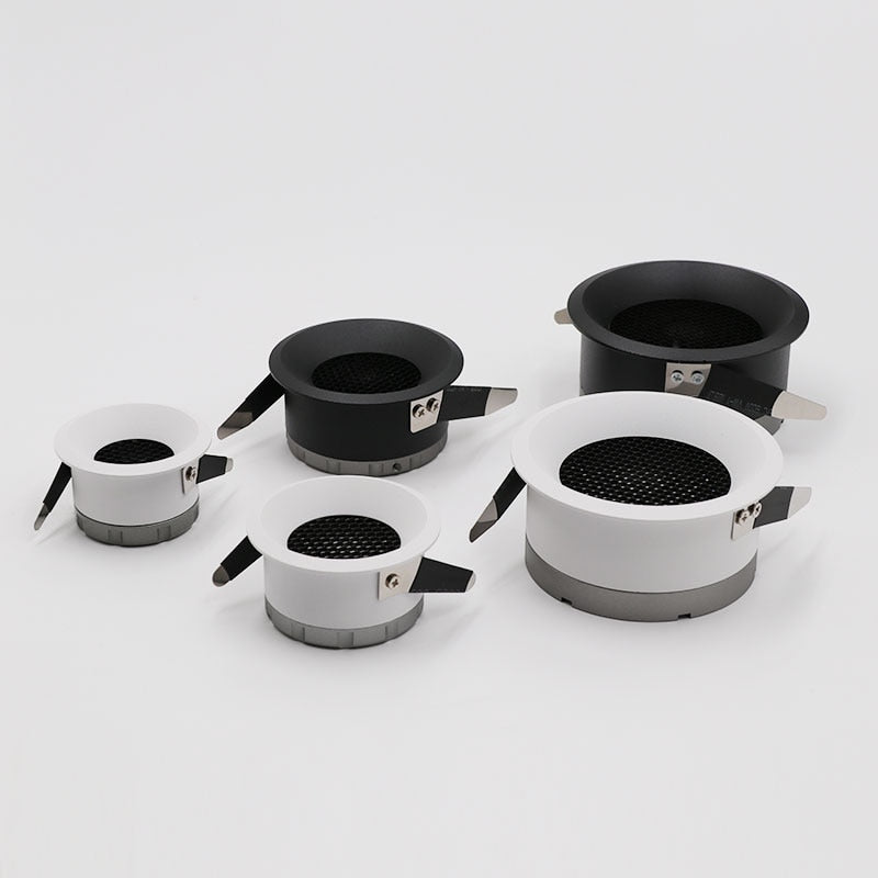 New 2020 Honeycomb Nest Anti Glare Lens COB Recessed Downlight 5W 7W 12W 15W Round LED Ceiling Spot Light Pic Background