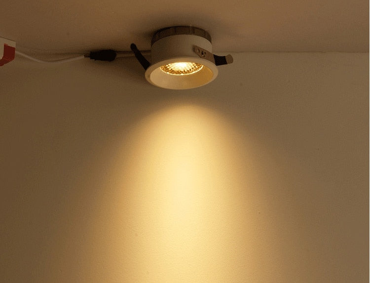 New 2020 Honeycomb Nest Anti Glare Lens COB Recessed Downlight 5W 7W 12W 15W Round LED Ceiling Spot Light Pic Background