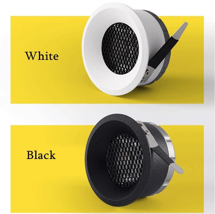 New 2020 Honeycomb Nest Anti Glare Lens COB Recessed Downlight 5W 7W 12W 15W Round LED Ceiling Spot Light Pic Background