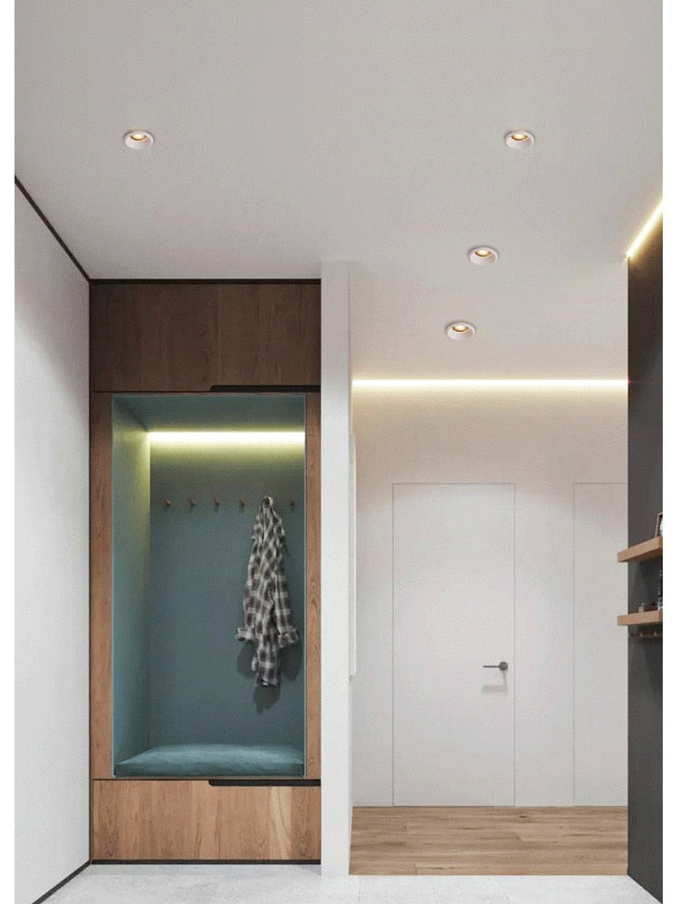 New 2020 Honeycomb Nest Anti Glare Lens COB Recessed Downlight 5W 7W 12W 15W Round LED Ceiling Spot Light Pic Background