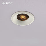 Aisilan LED Ultra-thin spot light honeycomb anti-glare downlight living room bedroom Aperture size 7.5CM hole light