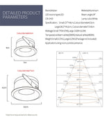 Aisilan LED Ultra-thin spot light honeycomb anti-glare downlight living room bedroom Aperture size 7.5CM hole light