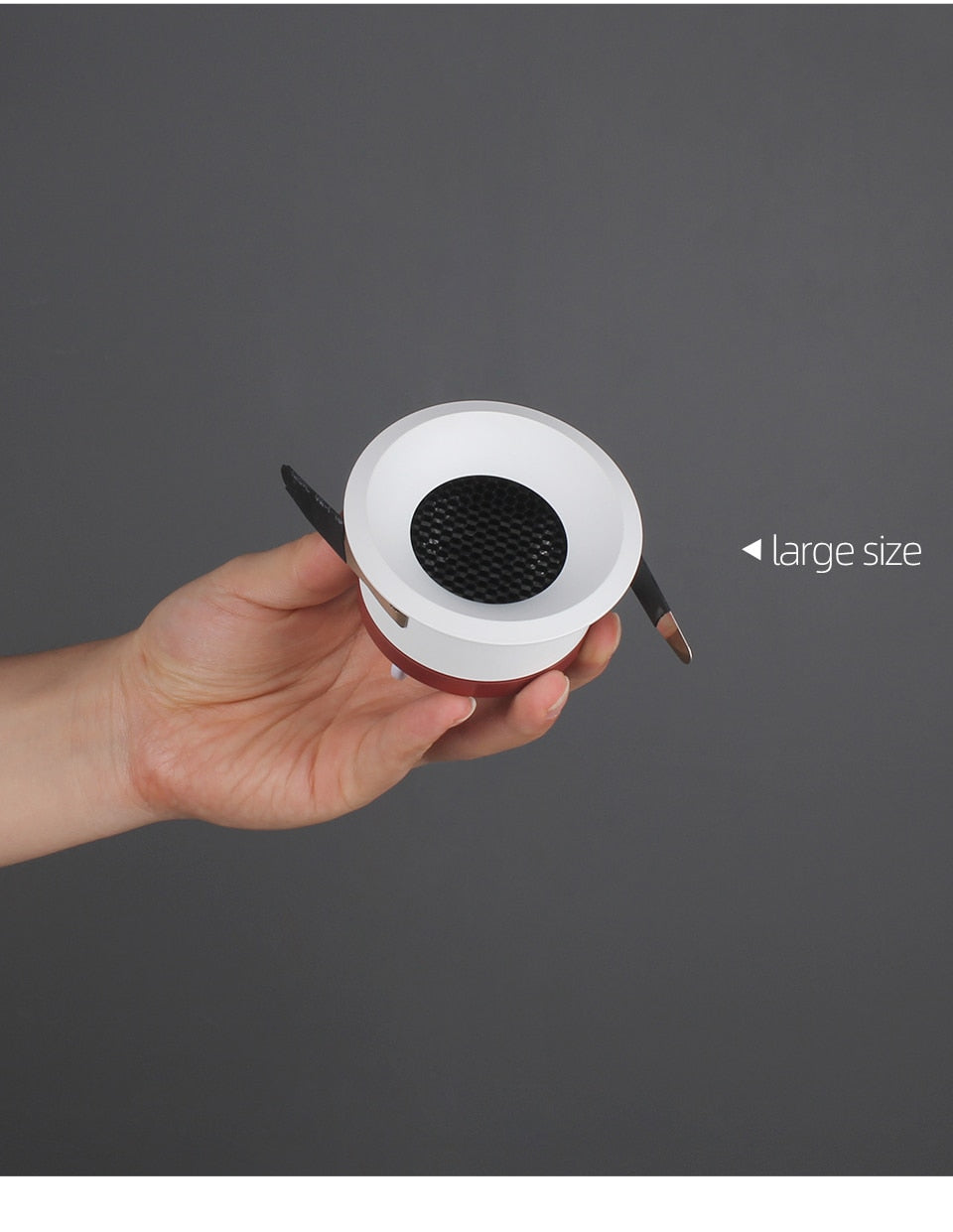 Aisilan LED Ultra-thin spot light honeycomb anti-glare downlight living room bedroom Aperture size 7.5CM hole light