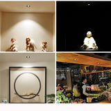 Silvery/Black/White/Golden Mini LED Downlights 1W 3W 20mm 85V-265V Jewelry Display Ceiling Recessed Cabinet Spot Lamp DC12 24V