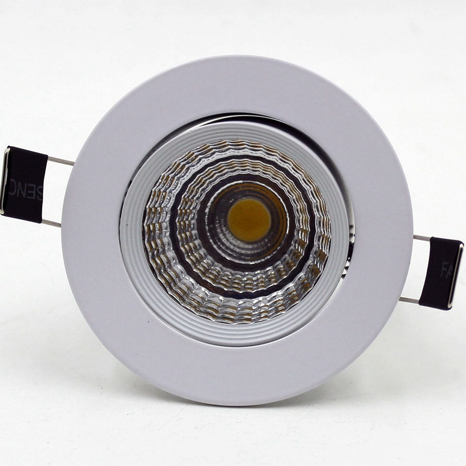 GD 4pcs 7W 10W LED Recessed Downlight Dimmable 12W 15W Spot LED COB Downlights AC85-265V AC220V AC110V Dimmable LED Spot Light